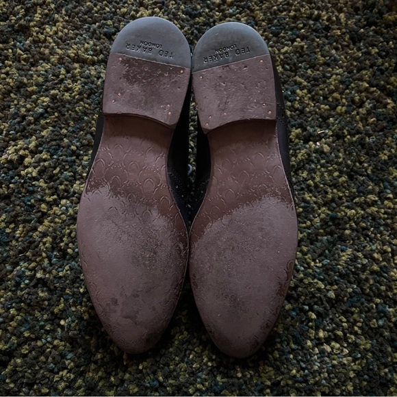 Ted Baker London Vineey Black Wingtip Shoes (9) - Picture 4 of 10